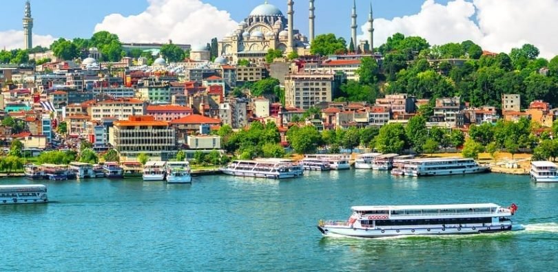 panorama of bosphorus and suleymaniye mosque