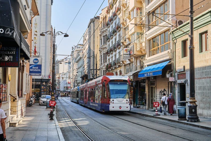 Tramway T1 à Istanbul