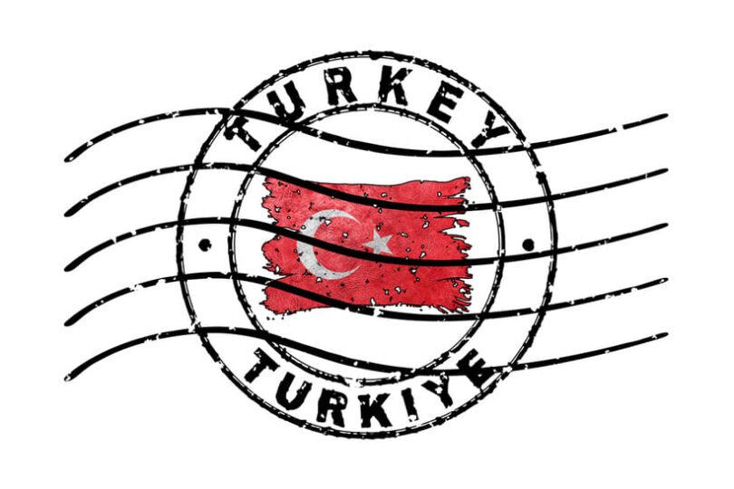 Turkey Passport Stamp Flag Travel Document